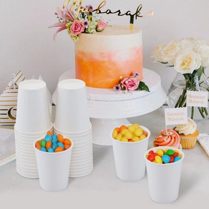 Watson Distributing 8 oz Premium Single Wall Leak-Free Paper Cup 100/Case