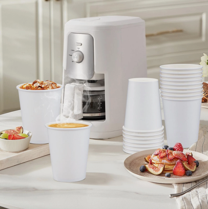 Watson Distributing 8 oz Premium Single Wall Leak-Free Paper Cup 100/Case