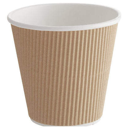 Watson Distributing 8 oz Ripple Insulated Double Wall Leak-Free Paper Cup 50/Case