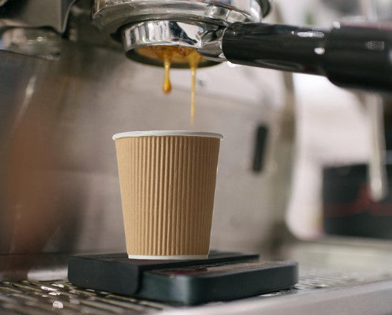 Watson Distributing 8 oz Ripple Insulated Double Wall Leak-Free Paper Cup 50/Case