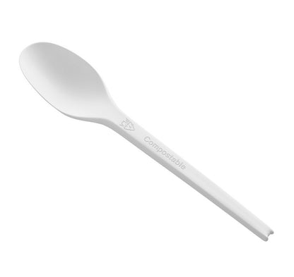 Watson Distributing Heavy Duty Disposable Spoon White 6.5 Inch - 300/Case