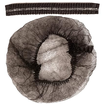 Watson Distributing 21" Black Nylon Hair Net Cap 1000/Case