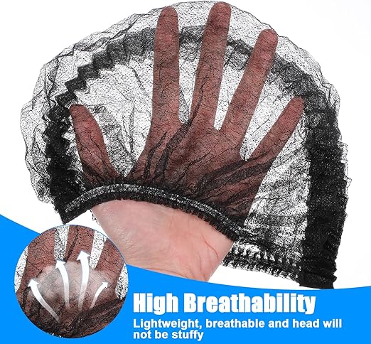 Watson Distributing 21" Black Nylon Hair Net Cap 1000/Case