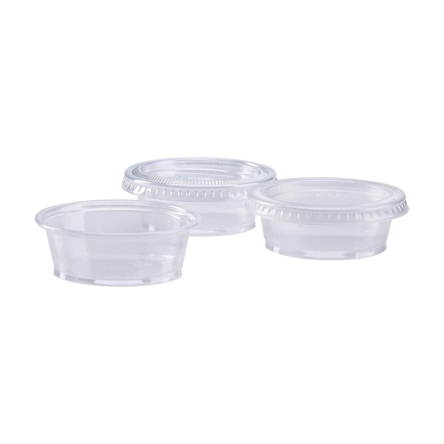 Watson Distributing 1.5 Oz Portion Cup with Lids Clear 2500/Case
