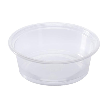 Watson Distributing 1 Oz Portion Cup with Lids Clear 2500/Case