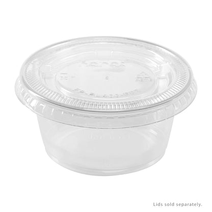 Watson Distributing 3.25 Oz Portion Cup with Lids Clear 2500/Case