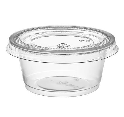 Watson Distributing 2 Oz Portion Cup with Lids Clear 2500/Case
