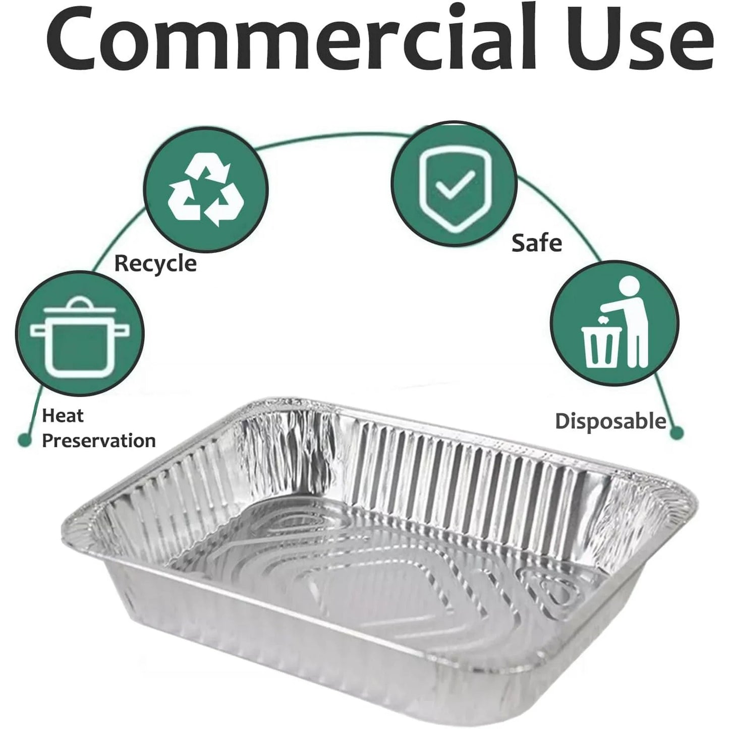Watson Distributing Full Size Heavy Duty Foil Steam Table Pan Deep 50/Case