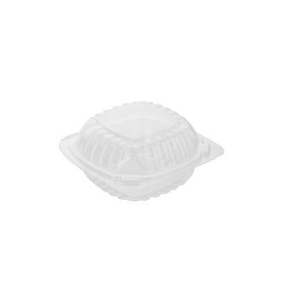Clear Hinged PS Container, 6" x 6" 3in Tall, 400pc