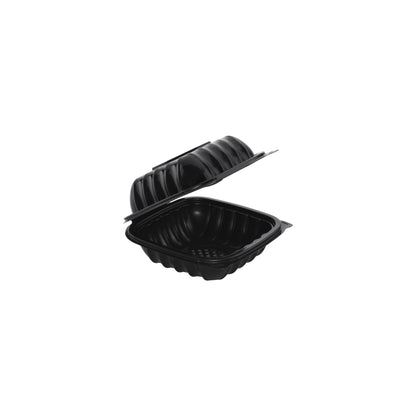 Hinged Black Container, 6" x 6", 200pc