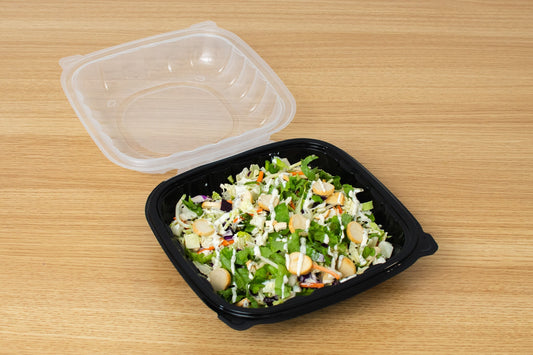 Hinged Clear Top Container, 8" x 8", 100pc