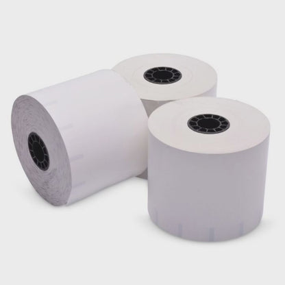 80 mm x 350 ft Iconex Sticky Media High-Tack G2, 12 per Carton, 55 GSM Facestock, 100 mm OD, 1 in Sense Mark Repeat
