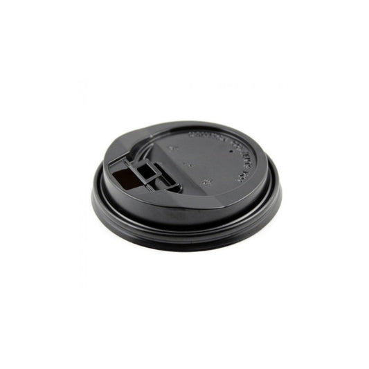 Reclosable Lid for 10-24oz Paper Cup, 90mm, PP, Black, 1000pc