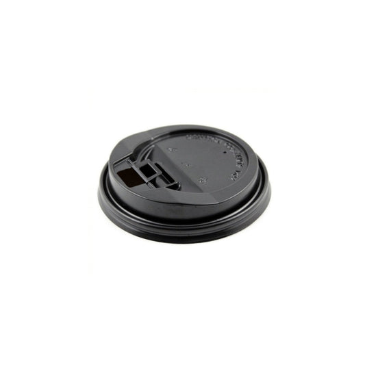 Reclosable Lid for 8oz Paper Cup, 80mm, PP, Black, 1000pc